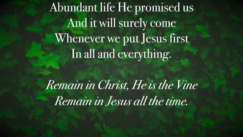 Remain In Christ - Christian Music Videos