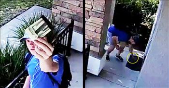 Surveillance Video Shows Teen Returning Lost $1500