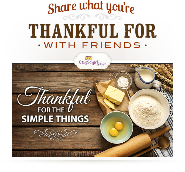Share what you're thankful for with friends.