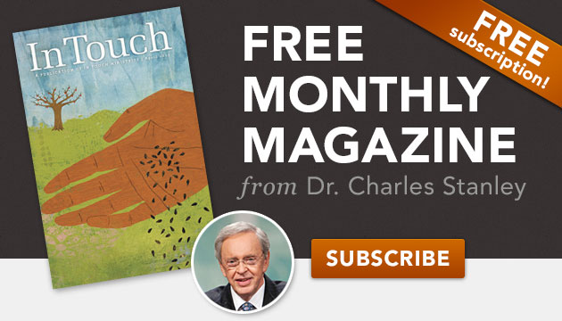 Free monthly magazine from Dr. Charles Stanley