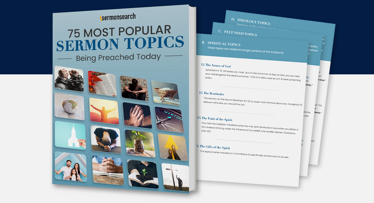 75 Most Popular Sermon Topics Being Preached Today