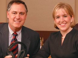 Ashley Rainey Escue and Bob Lepine
