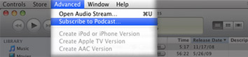 iTunes Subscribe to Podcast