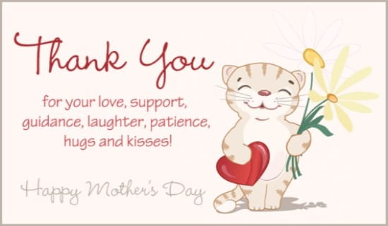 Thank You, Mom eCard Free Mother's Day Cards Online