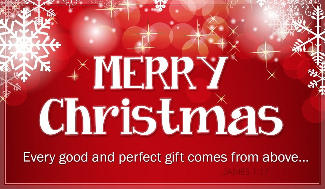 Merry Christmas - James 1:17 eCard - Free Christmas Cards Online