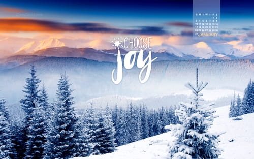 Beautiful January Desktop & Mobile Wallpaper - Free Backgrounds