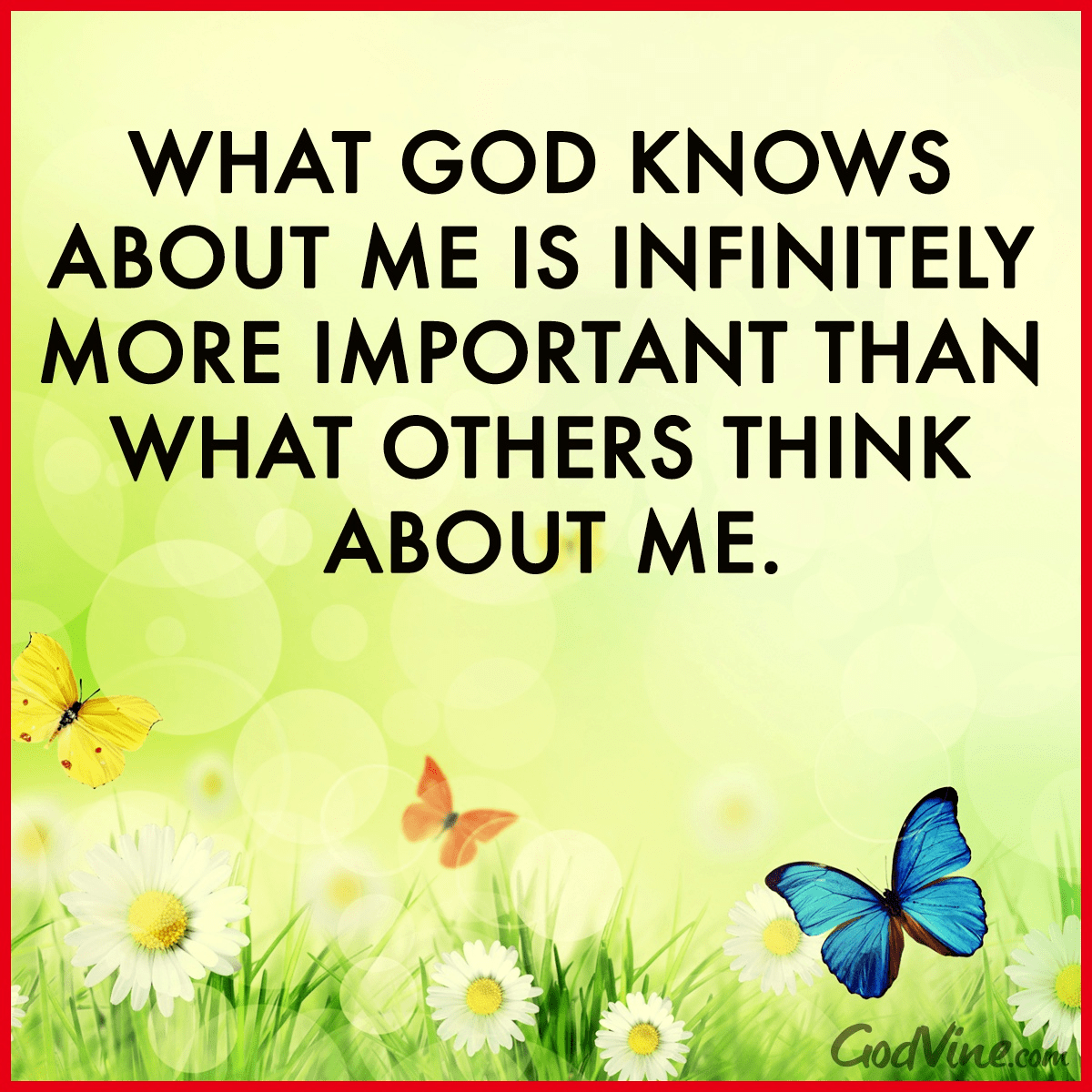 What God Knows About Me, What Others Think About Me - Your Daily Verse