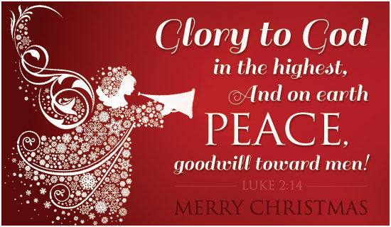 Free Luke 2:14 eCard - eMail Free Personalized Christmas Cards Online