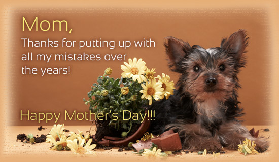 Free Mom Thank You eCard - eMail Free Personalized Mother's Day Cards ...