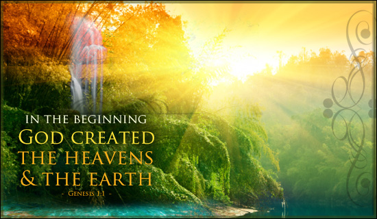 Free Genesis 1:1 eCard - eMail Free Personalized Scripture Cards Online