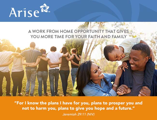 A WORK FROM HOME OPPORTUNITY THAT GIVES YOU MORE TIME FOR YOUR FAITH AND FAMILY  