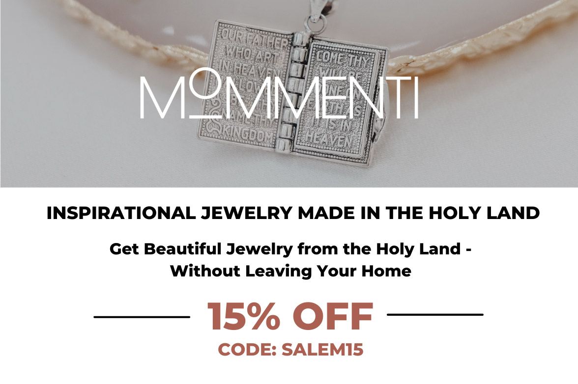 Mommenti Inspirational Jewelry Made In The Holy Land - Get beautiful jewelry from the Holy Land - Without Leaving Your Home - 15% OFF CODE: SALEM15