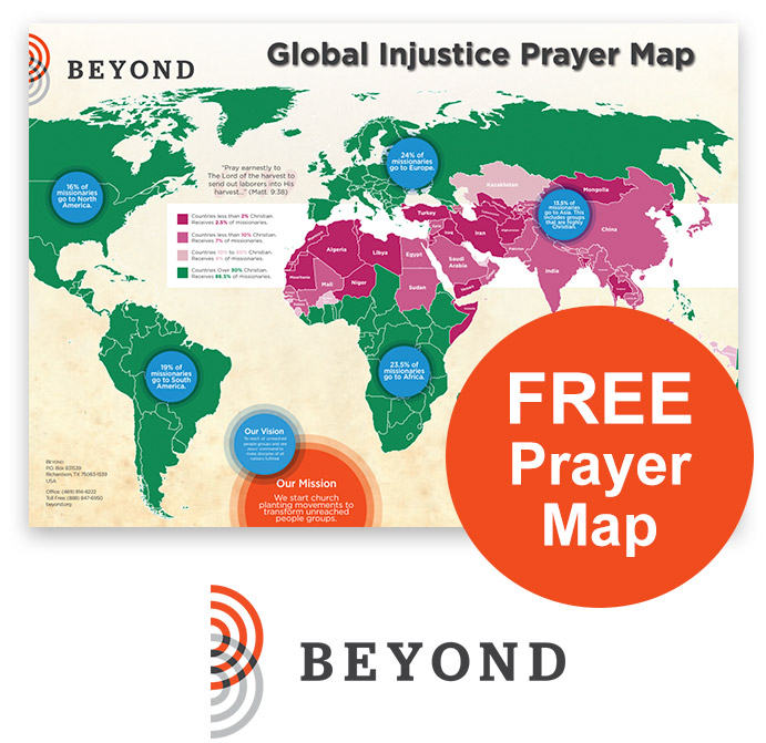 Get the free prayer map