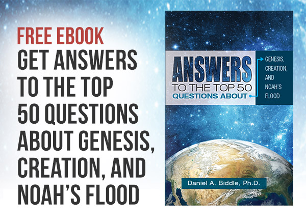 Free eBook - Get Answers to the Top 50 Questions About Genesis, Creation, and Noah's Flood