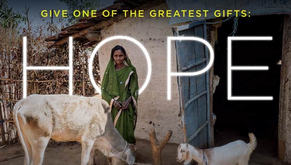 Give one of the greatest gifts - Hope