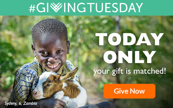 Today only! Your gift is matched. Give Now!